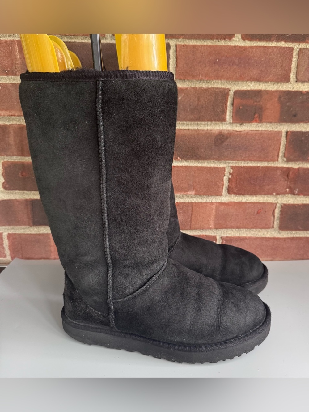 UGG Classic Tall II Black Sheepskin Boots Women’s US 9 M Style 1018224